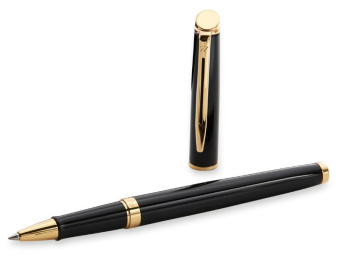 Ручка роллер Waterman Hemisphere (CWS0920750) Matte Black GT F черн. черн. подар.кор. - купить недорого с доставкой в интернет-магазине