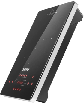 Плита Инфракрасная Kitfort КТ-153 черный/серебристый стеклокерамика (настольная) - купить недорого с доставкой в интернет-магазине