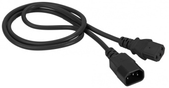 Шнур питания Lanmaster LAN-PP13/14-0.5-BK C13-С14 проводник.:3x0.75мм2 0.5м 220В (упак.:1шт) черный - купить недорого с доставкой в интернет-магазине