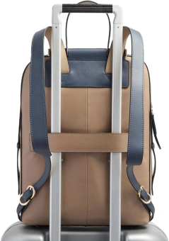 Рюкзак женский Piquadro Circle CA4576W92/TOBLU бежевый/голубой натур.кожа - купить недорого с доставкой в интернет-магазине