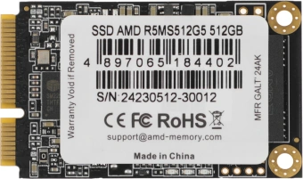 Накопитель SSD AMD SATA 512GB R5MS512G5 Radeon R5 mSATA - купить недорого с доставкой в интернет-магазине