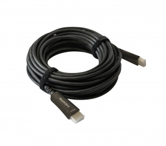 Кабель аудио-видео Digma HDMI 2.0 AOC HDMI (m)/HDMI (m) 50м. позолоч.конт. черный (BHP AOC 2.0-50) - купить недорого с доставкой в интернет-магазине