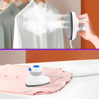 Отпариватель ручной Kitfort КТ-9131-3 800Вт белый/синий - купить недорого с доставкой в интернет-магазине