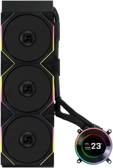 Система водяного охлаждения Lian-Li HydroShift II LCD-C 360TL ARGB Soc-AM5/AM4/1700/1851 черный 4-pin 33dB Al+Cu LCD Ret (G89.GHS2LCD36TB.R0) - купить недорого с доставкой в интернет-магазине