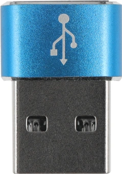 Адаптер Premier 6-071 USB 2.0 A(m) USB Type-C (f) синий (пакет) - купить недорого с доставкой в интернет-магазине