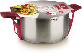 Кастрюля Rondell Strike RDS-815 4.8л. d=24см (с крышкой) стальной - цена, купить или заказать с доставкой в интернет-магазине Кастрюля Rondell Strike RDS-815 4.8л. d=24см (с крышкой) стальной - купить недорого с доставкой в интернет-магазине