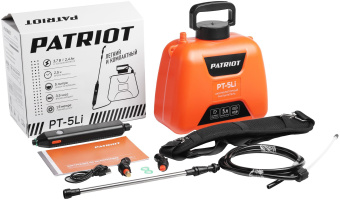 Опрыскиватель Patriot PT-5Li аккум. наплеч. 5л оранжевый (755302609) - купить недорого с доставкой в интернет-магазине