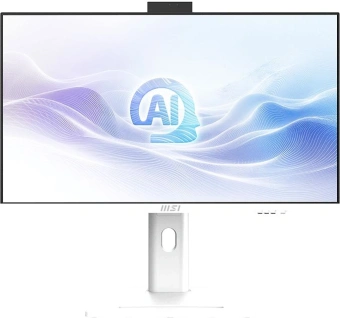 Моноблок MSI Modern AM273QP AI 1UM-093RU 27" WQHD Core Ultra 7 155H (1.4) 32Gb SSD1Tb Graphics CR Windows 11 Pro 2.5Gigabit WiFi BT 150W клавиатура мышь Cam белый 2560x1440 - купить недорого с доставкой в интернет-магазине