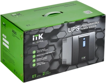 Источник бесперебойного питания ITK Electra EET-1200VA-1-002-S 720Вт 1200ВА черный - купить недорого с доставкой в интернет-магазине