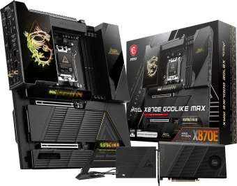 Материнская плата MSI MEG X870E GODLIKE MAX Socket AM5 AMD X870E 4xDDR5 ATX AC`97 8ch(7.1) 1 x 10Gigabit + 1 x 5Gigabit RAID - купить недорого с доставкой в интернет-магазине