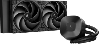 Система водяного охлаждения Deepcool LE240 V2 Zero Dark ARGB Soc-AM5/AM4/1200/1700/1851 черный 4-pin 28.2-31.6dB Al 220W 1266gr Ret (R-LE240ZERO-BKLNMD-G-1) - купить недорого с доставкой в интернет-магазине