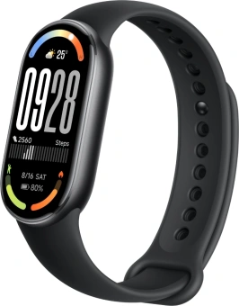 Фитнес-трекер Xiaomi Smart Band 10 AMOLED корп.:черный рем.:черный (BHR07PYGL) - купить недорого с доставкой в интернет-магазине