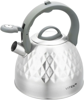 Чайник металлический Vitek Вкус жизни VT-WK1210 2.8л. стальной - купить недорого с доставкой в интернет-магазине