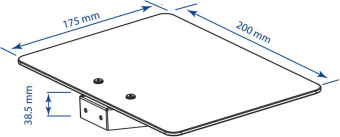 Кронштейн-подставка для DVD и AV систем Kromax MICRO-MONO черный макс.5кг настенный - купить недорого с доставкой в интернет-магазине