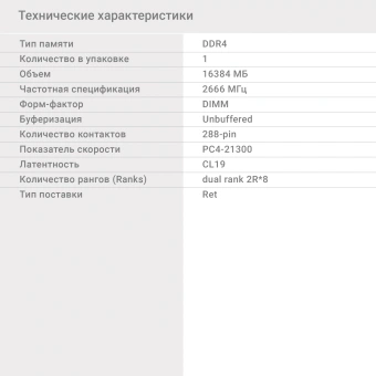 Память DDR4 16GB 2666MHz Digma DGMAD42666016D RTL PC4-21300 CL19 DIMM 288-pin 1.2В dual rank Ret - купить недорого с доставкой в интернет-магазине
