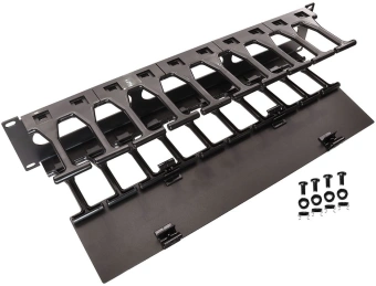 Кабельный органайзер Lanmaster LAN-ORG-PF/S-1U пальцы 1U шир.:19" глуб.:106мм - купить недорого с доставкой в интернет-магазине