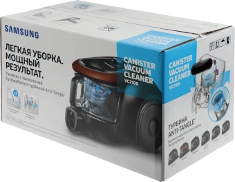 Пылесос Samsung VC18M21D0VG/EV 1800Вт титан/черный - купить недорого с доставкой в интернет-магазине