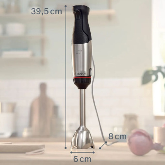 Блендер погружной Bosch MSM6M610 1000Вт нержавеющая сталь/черный - купить недорого с доставкой в интернет-магазине