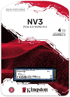 Накопитель SSD Kingston PCIe 4.0 x4 4TB SNV3S/4000G NV3 M.2 2280 - купить недорого с доставкой в интернет-магазине