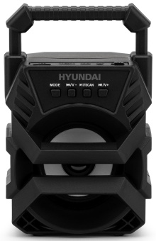 Колонка порт. Hyundai H-PS1000 черный 9W 1.0 BT/USB 10м 500mAh - купить недорого с доставкой в интернет-магазине