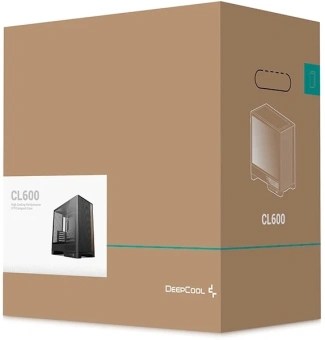 Корпус Deepcool CL600 черный/коричневый без БП ATX 4x120mm 5x140mm 2xUSB3.0 audio bott PSU - купить недорого с доставкой в интернет-магазине