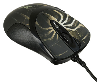 Мышь A4Tech Oscar Editor XL-747H коричневый/рисунок лазерная 3600dpi USB 6but (XL-747H (BROWN SPIDER)) - купить недорого с доставкой в интернет-магазине