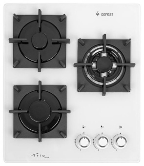 Газовая варочная поверхность Gefest ПВГ 2100-01 K32 белый - купить недорого с доставкой в интернет-магазине