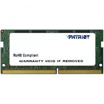 Память DDR4 4Gb 2133MHz Patriot PSD44G213381S RTL PC4-17000 CL15 SO-DIMM 260-pin 1.2В single rank - купить недорого с доставкой в интернет-магазине