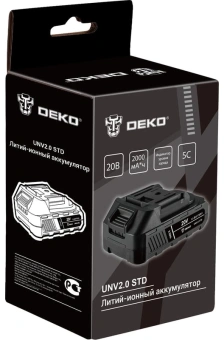 Батарея аккумуляторная Deko UNV2.0 STD 20В 2Ач Li-Ion (063-4492) - купить недорого с доставкой в интернет-магазине