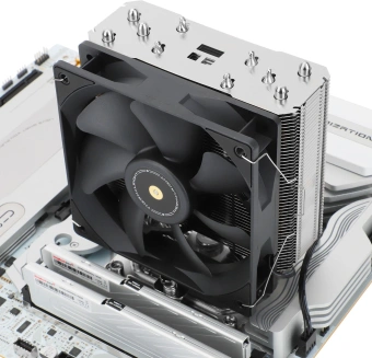 Устройство охлаждения(кулер) Thermalright TA 120 EX V2 Soc-AM5/AM4/1151/1200/2066/2011/1700 серебристый/черный 4-pin 27dB Al+Cu Ret (TA120-EX-V2) - купить недорого с доставкой в интернет-магазине
