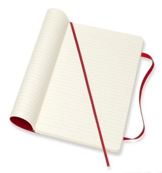 Блокнот Moleskine CLASSIC SOFT QP616F2 Large 130х210мм 192стр. линейка мягкая обложка красный - купить недорого с доставкой в интернет-магазине