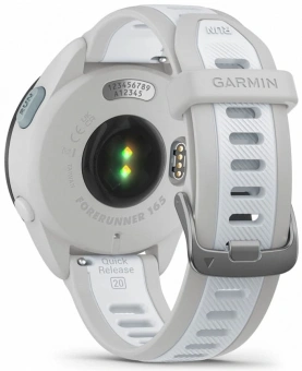 Смарт-часы Garmin Forerunner 165 30.4мм 1.2" AMOLED корп.серый рем.белый разм.брасл.:126-203мм (010-02863-21) - купить недорого с доставкой в интернет-магазине