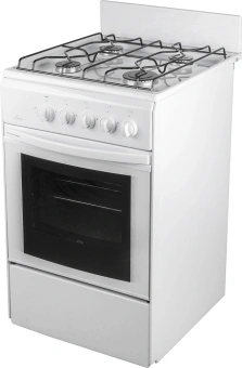 Плита Газовая Flama RG 24011 W белый (без крышки) реш.сталь - купить недорого с доставкой в интернет-магазине