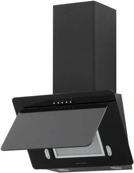 Вытяжка каминная Krona Liva 600 PB черный управление: кнопочное (1 мотор) - купить недорого с доставкой в интернет-магазине