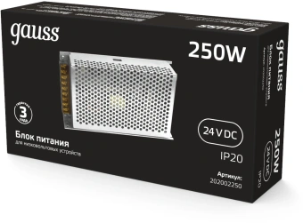 Блок питания Gauss 202002250 встраив. для лен.светод. черный - купить недорого с доставкой в интернет-магазине