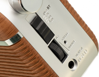 Радиоприемник портативный Hyundai H-PSR200 дерево коричневое/серебристый USB microSD - купить недорого с доставкой в интернет-магазине