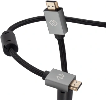 Кабель аудио-видео Digma HDMI (m)/HDMI (m) 2м. феррит.кольца позолоч.конт. черный (D-HDMI-2FF-V2.0-2M) - купить недорого с доставкой в интернет-магазине
