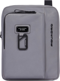 Сумка Piquadro Harper CA1816AP/GR серая натур.кожа - купить недорого с доставкой в интернет-магазине