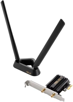 Сетевой адаптер Wi-Fi + Bluetooth Asus PCE-AXE59BT AXE5400 PCI Express x1 2ант. - купить недорого с доставкой в интернет-магазине