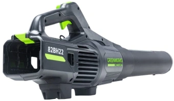 Воздуходувка Greenworks GD82ABII 1500Вт пит.:от аккум. черный/зеленый - купить недорого с доставкой в интернет-магазине