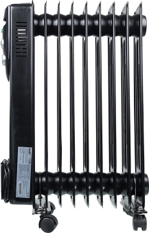 Радиатор масляный Ballu Classic Black BOH/CL-09BRN 2000Вт черный/серый - купить недорого с доставкой в интернет-магазине