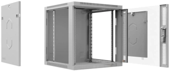 Шкаф коммутационный Cabeus (SH-05F-6U60/45) настенный 6U 600x450мм пер.дв.стекл 60кг серый 390мм 368мм IP20 сталь - купить недорого с доставкой в интернет-магазине