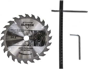 Циркулярная пила (дисковая) Elitech ПД 190 1300Вт (настольная) D диска.:190мм (E2206.011.00) - купить недорого с доставкой в интернет-магазине