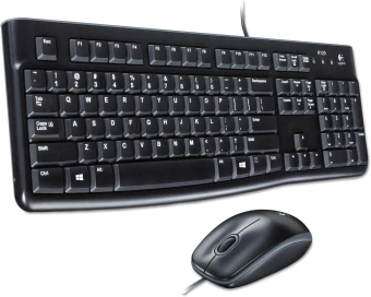 Клавиатура + мышь Logitech MK120 клав:черный мышь:черный/серый USB (920-002589) - купить недорого с доставкой в интернет-магазине