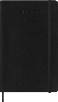Ежедневник Moleskine ACADEMIC SOFT Large 130х210мм датир.18мес 592стр. мягкая обложка черный - купить недорого с доставкой в интернет-магазине