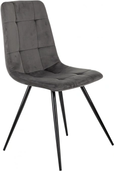 Стул для дома Бюрократ CH-K1 т.серый Holland 18 металл черный на ножках (CH-K1_1/HL18) - купить недорого с доставкой в интернет-магазине