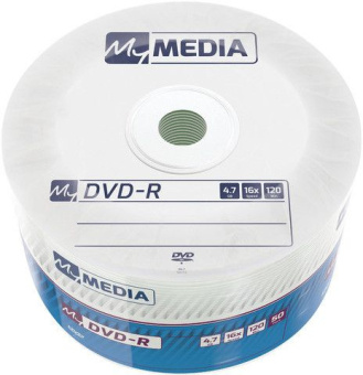 Диск DVD-R MyMedia 4.7Gb 16x Pack wrap (50шт) (69200) - купить недорого с доставкой в интернет-магазине