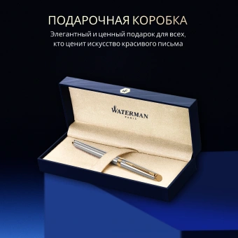 Ручка роллер Waterman Hemisphere (S0920350) Steel GT F черн. черн. подар.кор. - купить недорого с доставкой в интернет-магазине