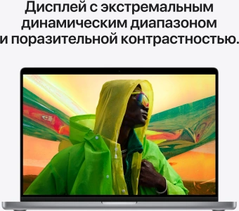 Ноутбук Apple MacBook Pro A2442 M1 Pro 8 core 32Gb SSD512Gb/14 core GPU 14.2" Liquid Retina XDR (3024x1964) macOS grey space WiFi BT Cam (Z15G000CK) - купить недорого с доставкой в интернет-магазине