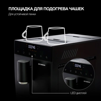 Кофемашина Hyundai HAM-4402 1350Вт черный - купить недорого с доставкой в интернет-магазине